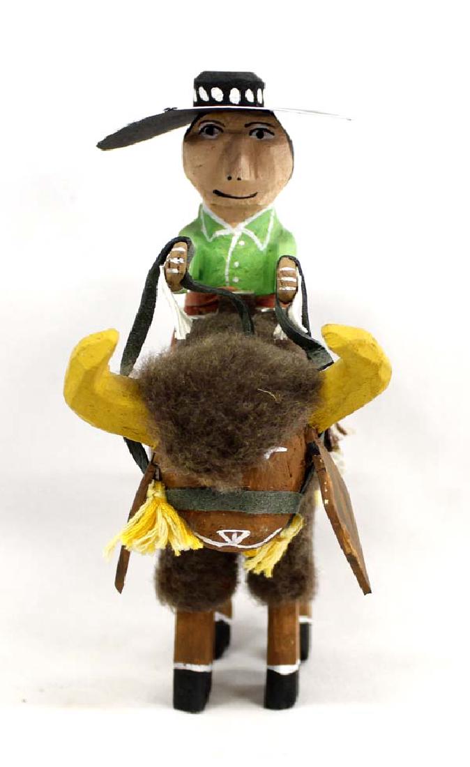 Navajo Carved Wood Whimsical Folk Art by D. Buck (1 of 3)