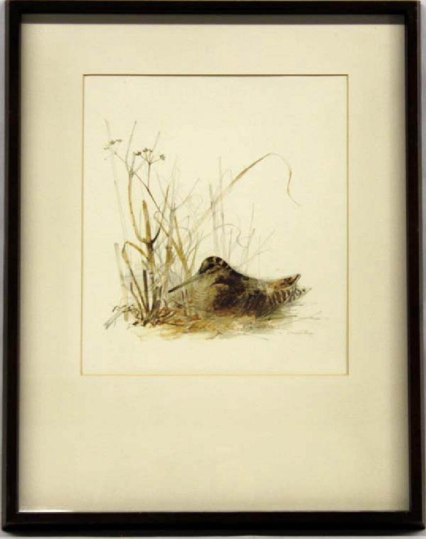 Framed Sandpiper Print by Danish Artist Mads Stage: Framed Sandpiper Print by Danish Artist Mads Moos Stage, matted and under glass, FYI: Mads Stage (6 July 1922 - 28 May 2004), born in Copenhagen, was a Danish artist. For many years, Mads worked for t