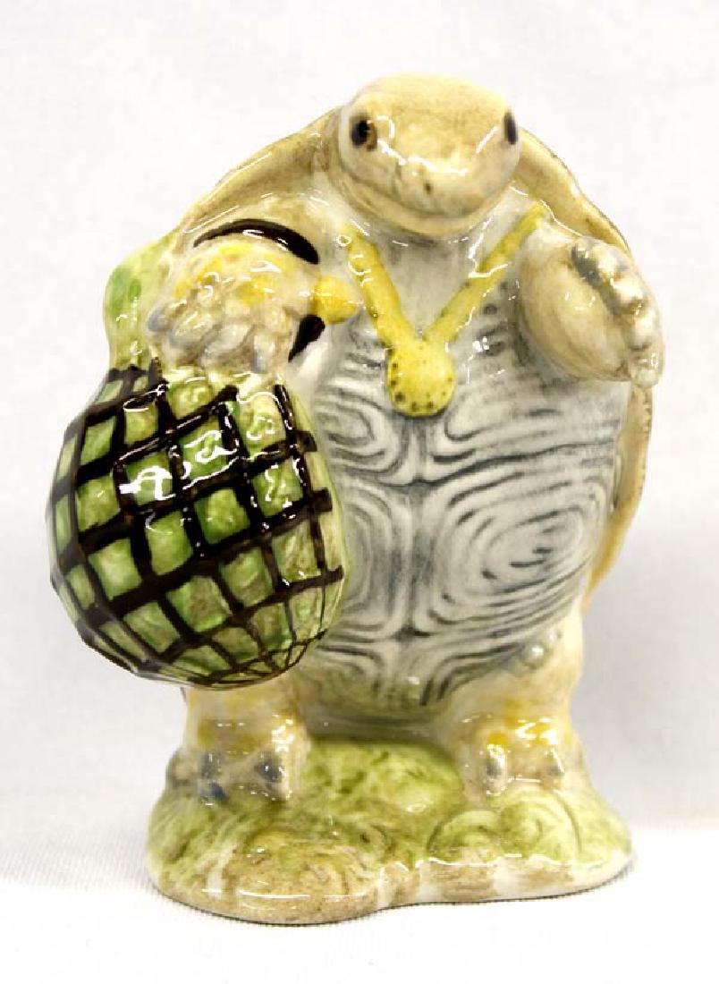 Royal Doulton Mr. Alderman Ptolemy Turtle: Hummert Estate English Royal Doulton Mr. Alderman Ptolemy Porcelain Figurine, from the Beatrix Potter Series, measures 4'', purchased in 1989 at a Denver, Colorado Antique Show, bottom of figurine rea