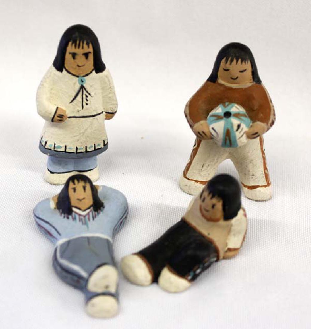 Native American Miniature Pottery Children (1 of 2)