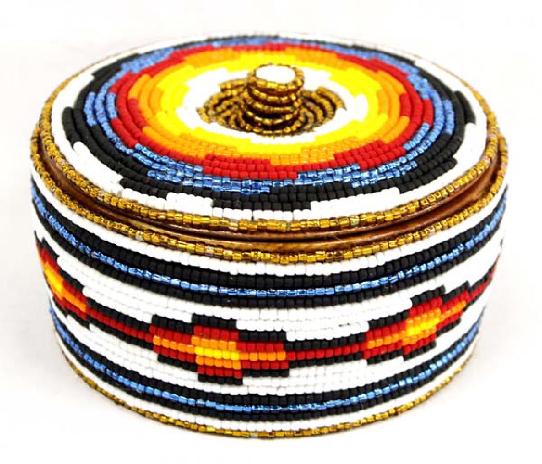 Beaded Lidded Trinket Box by Kathy Kills Thunder (1 of 5)