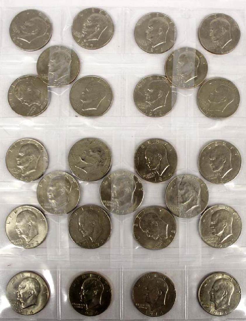 25 Eisenhower Silver Dollars (1 of 2)