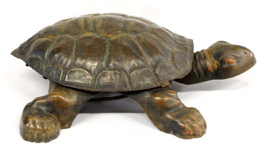 Antique Large  Cast Iron Turtle Spittoon (1 of 5)