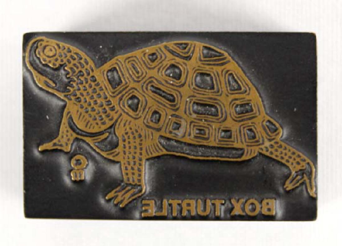 Vintage  Turtle Print Block (1 of 2)