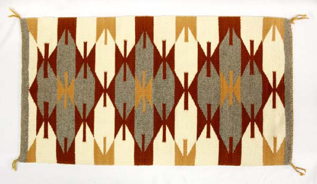 1960 Native American Wool Butterfly Textile Rug (1 of 2)