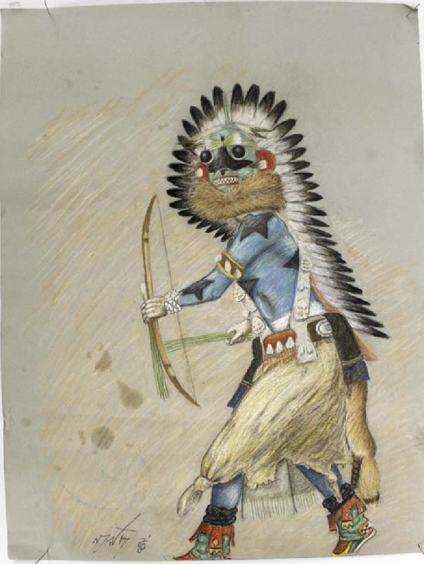 Original Neil David, Sr. Pastel Chalk Drawing (1 of 3)