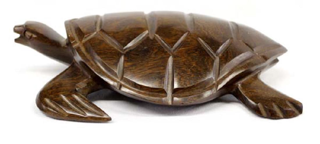 Mexican Seri Indian Carved Ironwood Sea Turtle (1 of 3)
