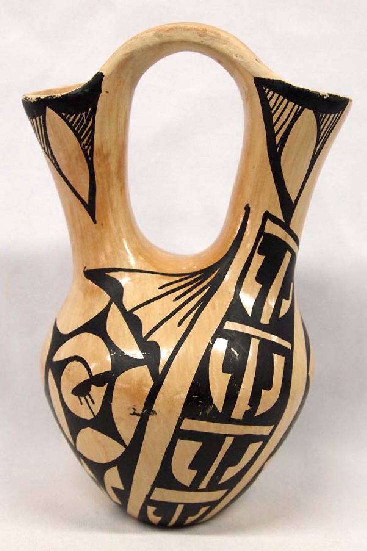 Native American Jemez Pottery Wedding Vase (1 of 3)