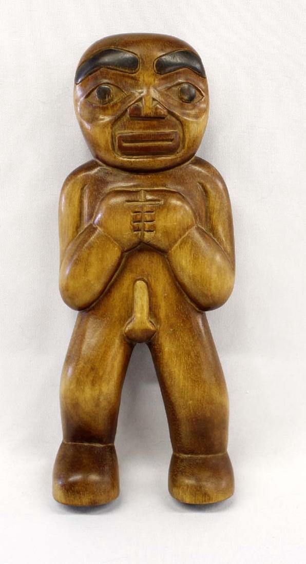 Northwest Coast Male Wood Carving (1 of 2)