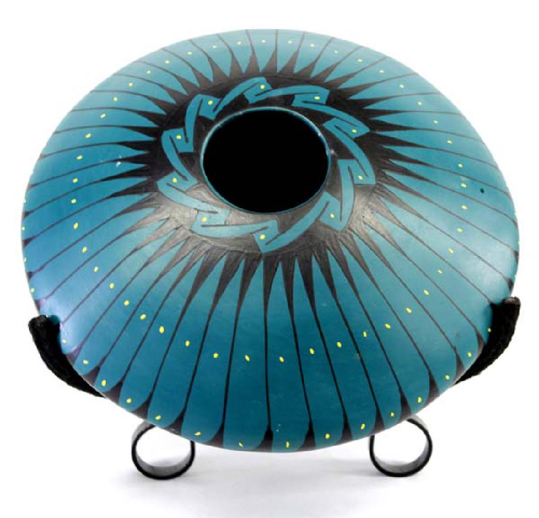 Mexican Mata Ortiz Green & Black Jar by Luis Ortiz (1 of 5)