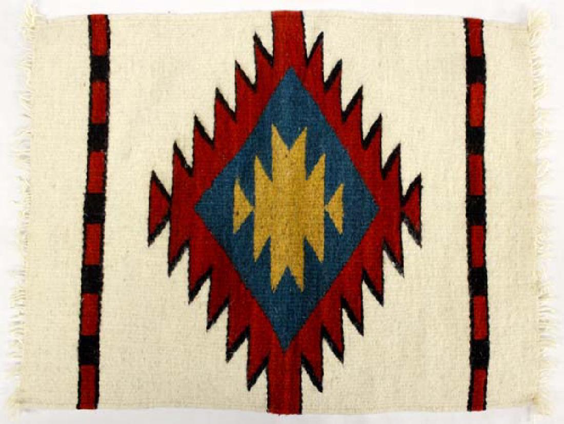 Mexican Fringed Wool Textile (1 of 3)