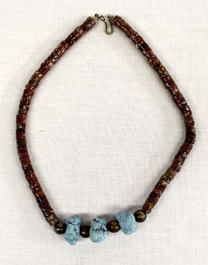 Native American Navajo Turquoise & Heishi Choker (1 of 2)