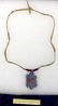 Sioux Patriotic Beaded Turtle Fetish Necklace