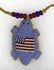 Sioux Patriotic Beaded Turtle Fetish Necklace - 2