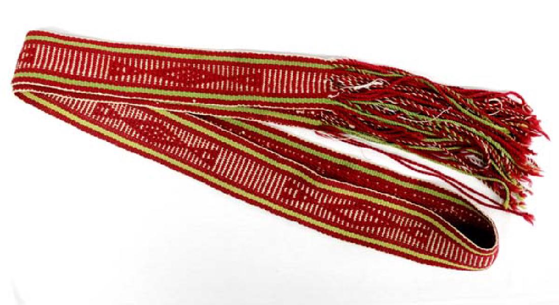 Vintage Navajo Fringed Wool Dance Sash (1 of 4)