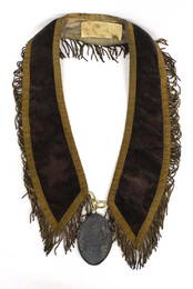 1793 George Washington Peace Medal on Collar