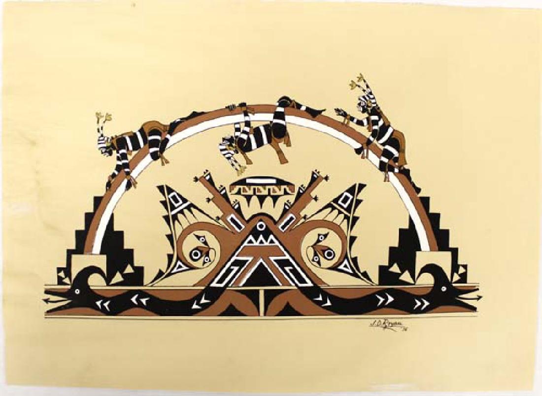 Native American San Ildefonso Print by J.D. Roybal (1 of 4)