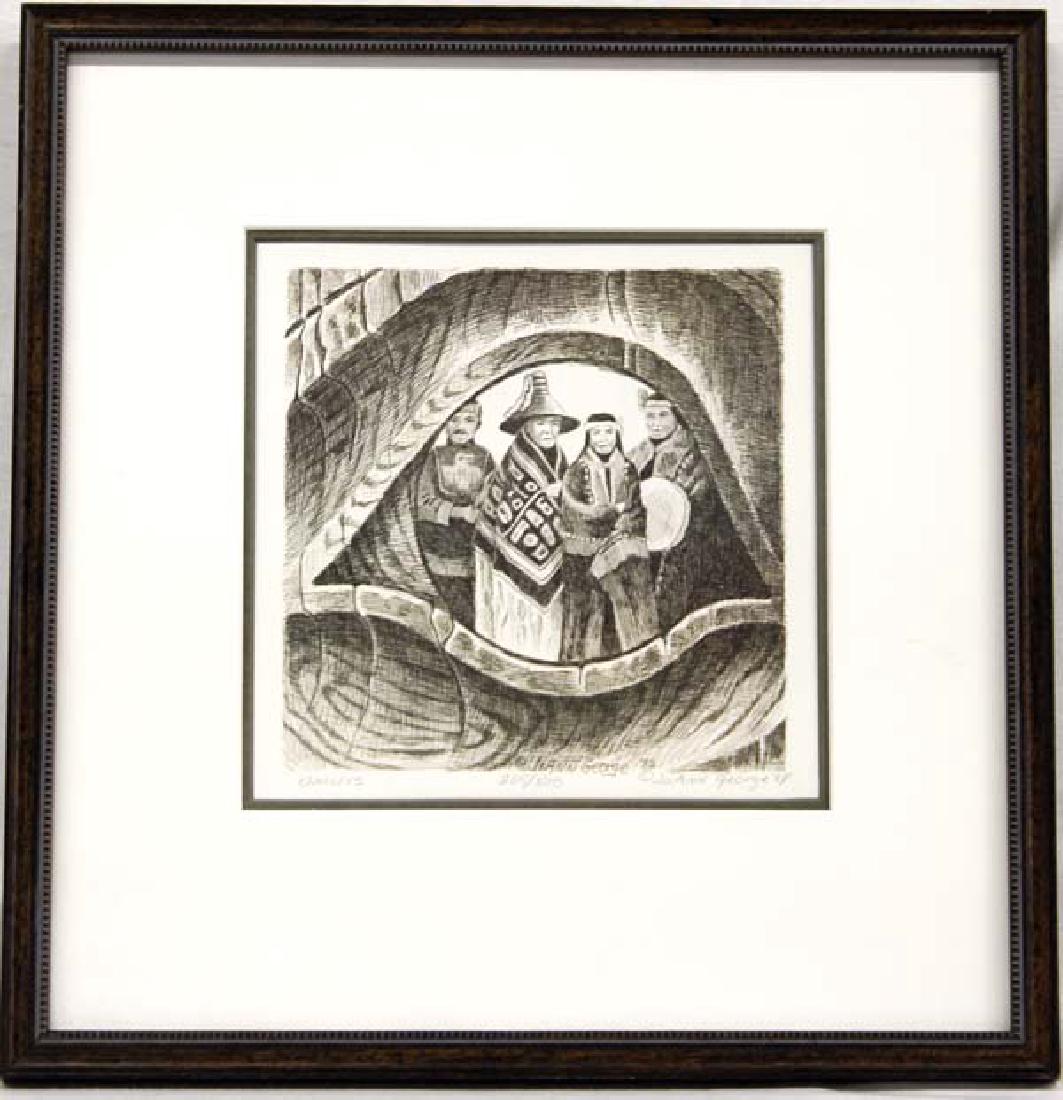 1982 Tlingit Signed and Numbered Print by J George (1 of 4)