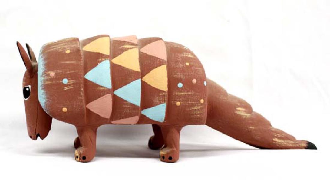 Original Hand Carved Wood Armadillo by Duane Alvar (1 of 4)