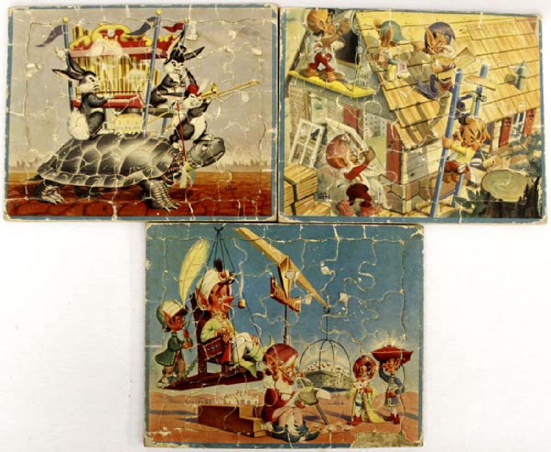 3 Vintage Bill Layne Turtle Puzzles (1 of 4)