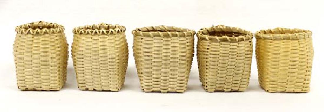 5 Iroquois Birch and Sweetgrass Baskets (1 of 4)