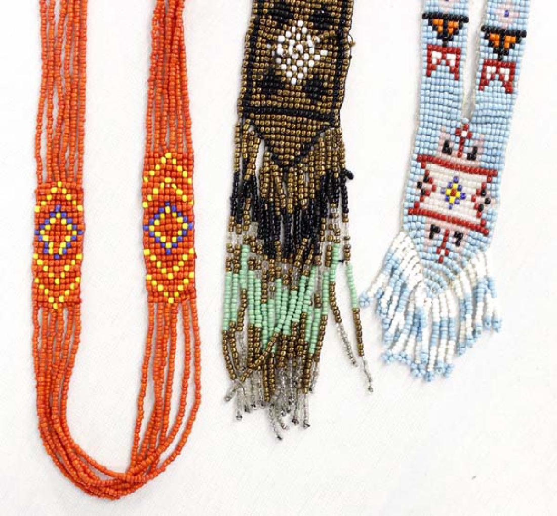 Estate Plains Indian Flat Loom Beaded Necklaces (1 of 3)