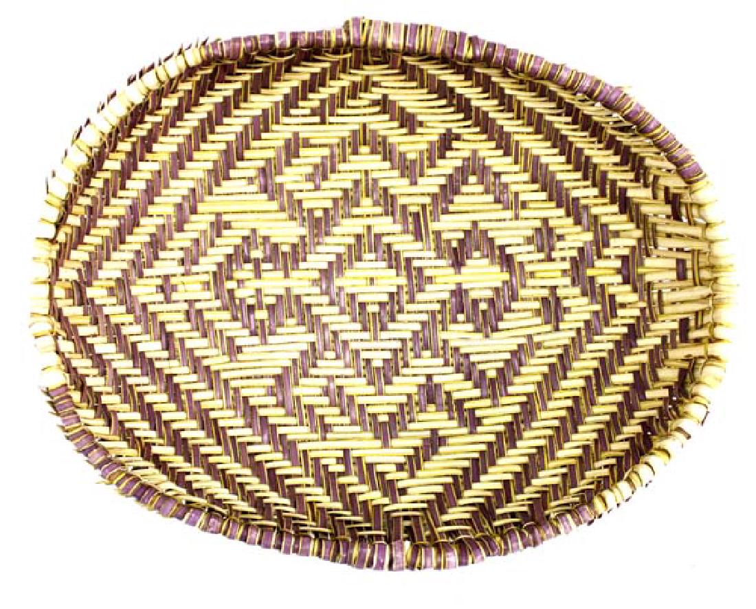 Native American Hopi Plaited 3-Toned Basket (1 of 3)