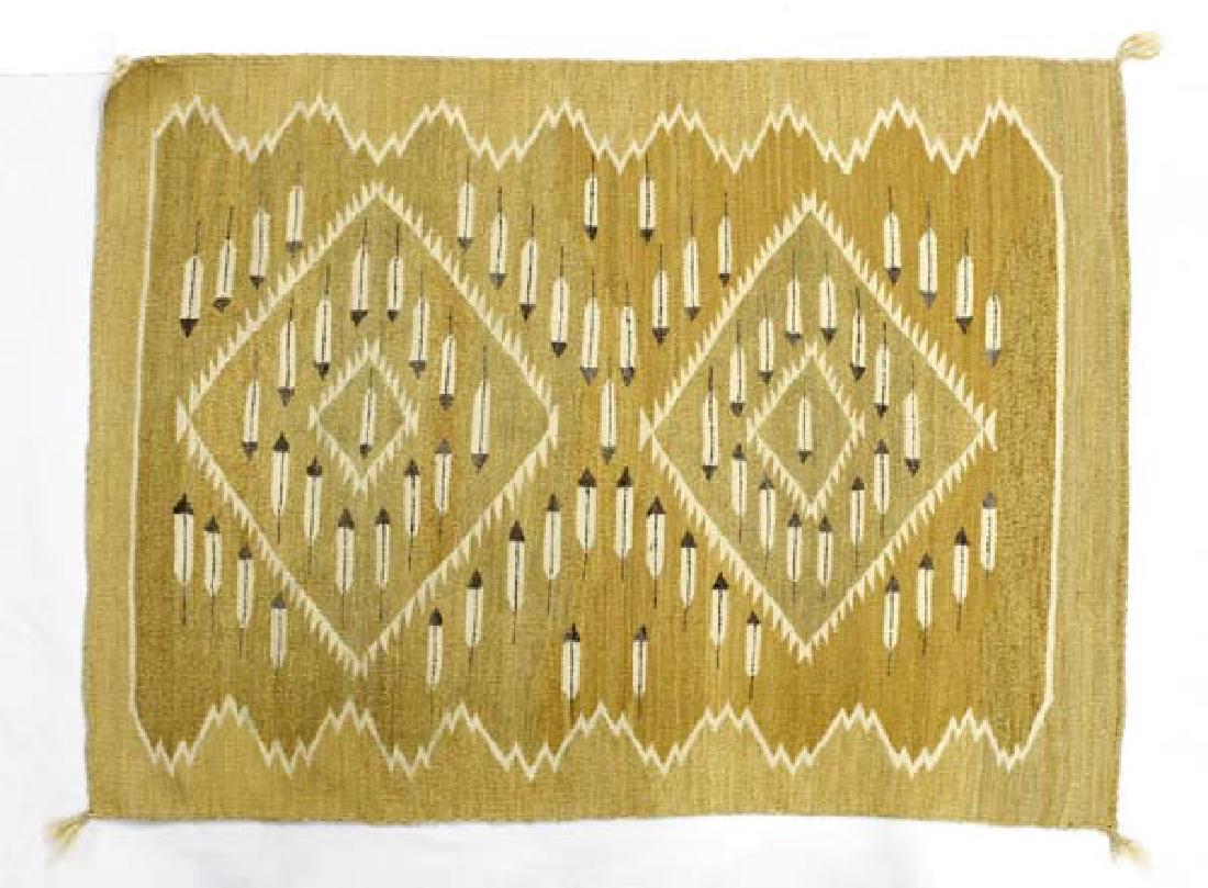 Native American Navajo Vegetal Dye Wool Rug (1 of 2)