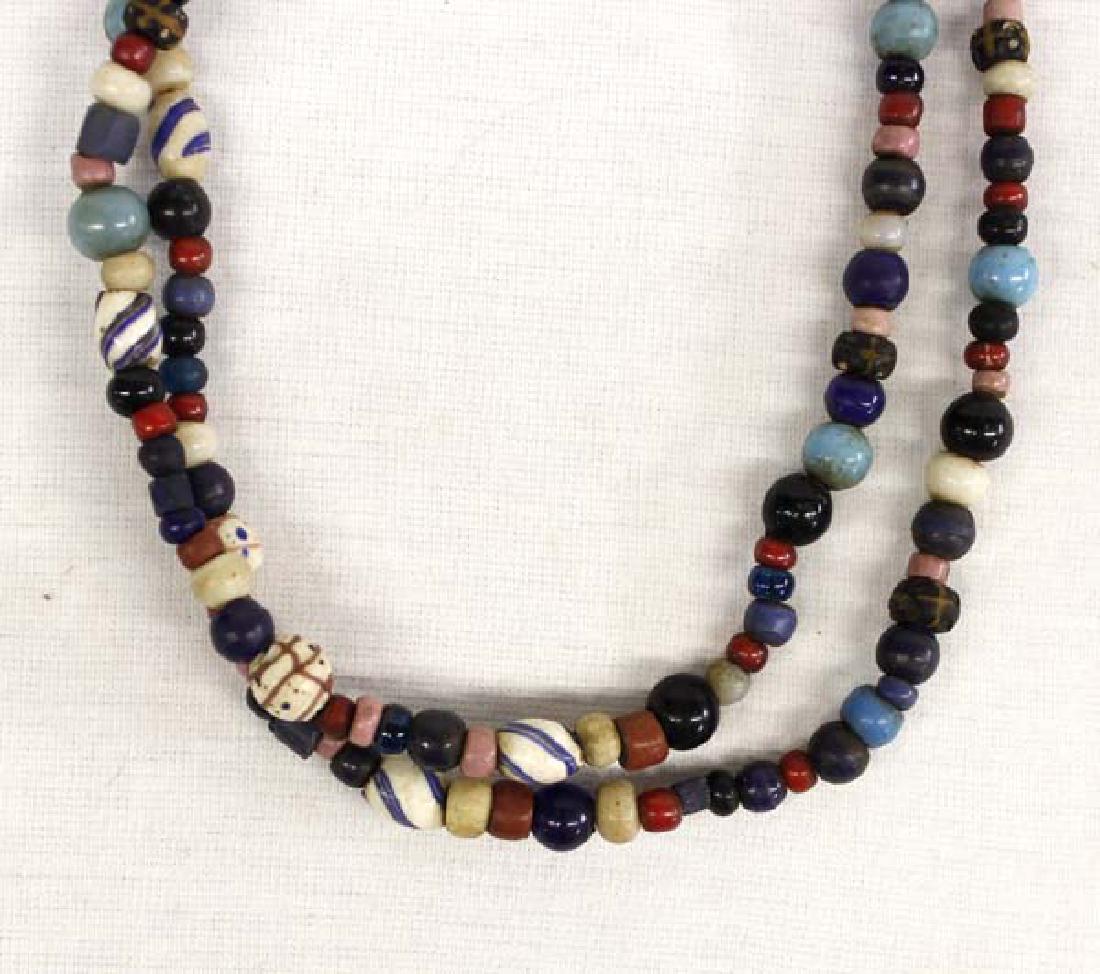 Antique Double Strand Trade Bead Necklace (1 of 4)