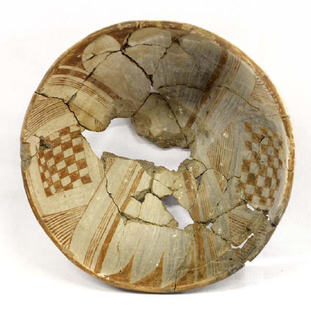 Prehistoric Mimbres Red on Buff 3 Circles Bowl (1 of 3)
