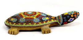 Mexican Huichol Indian Beaded Turtle