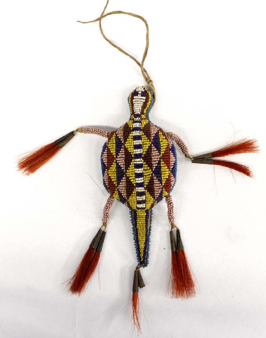 Kiowa Beaded Umbilical Cord Turtle Fetish (1 of 3)