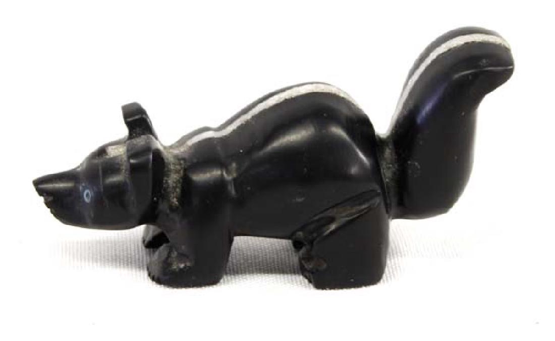 Navajo Carved Jet Skunk by Julia Norton (1 of 3)