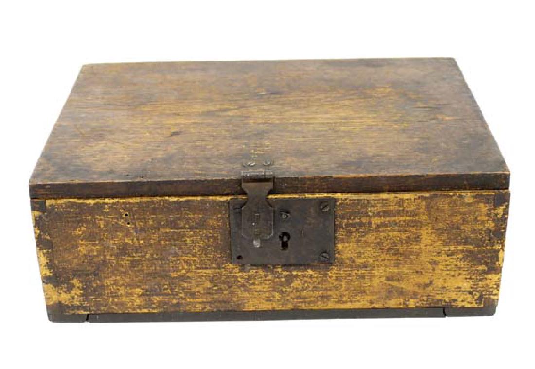 Estate Antique 1800 Wood Box (1 of 5)