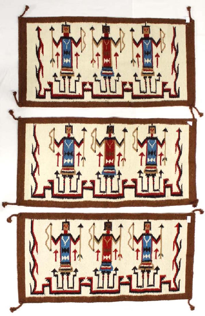 3 Brand New Yei Wool Textile Rugs (1 of 3)