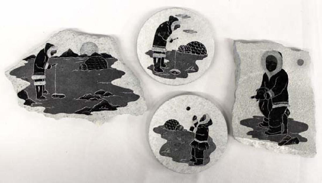 4 Canadian Siku Carved Soapstone Art Pieces (1 of 7)