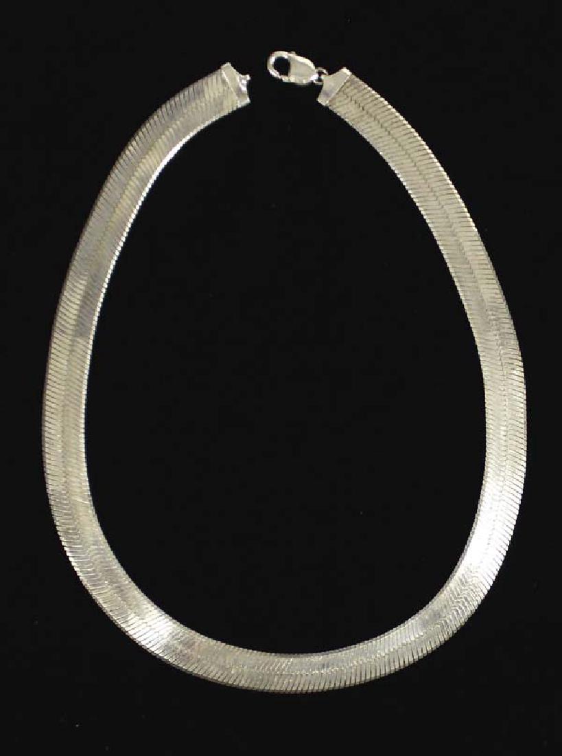 Italian Sterling Silver Herringbone Chain (1 of 3)