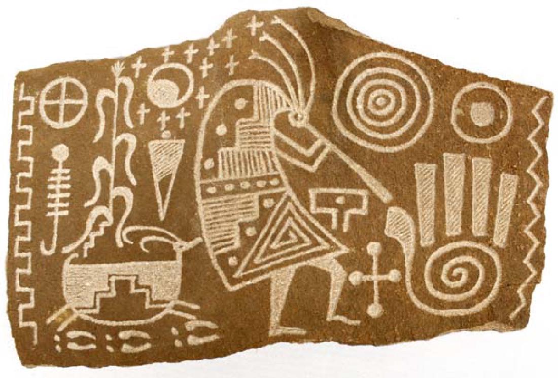 2007 Petroglyph Art on Sandstone by Elroy Bia (1 of 2)