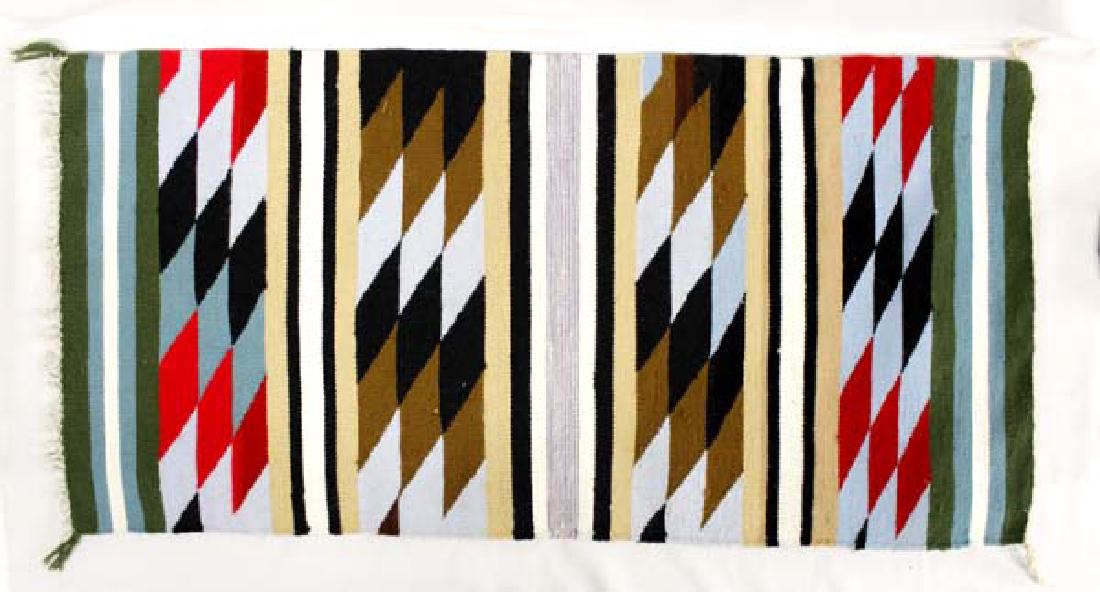 Navajo Diamond Pattern Wool Rug by Mary Bluebird (1 of 3)