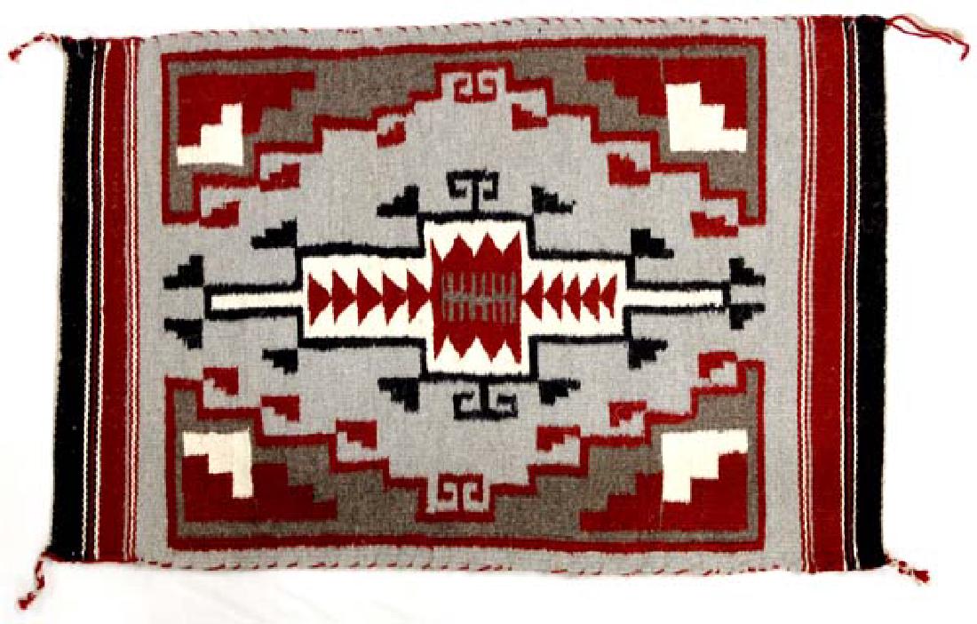 Navajo Ganado Red Wool Textile Rug (1 of 2)