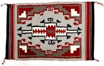 Navajo Ganado Red Wool Textile Rug