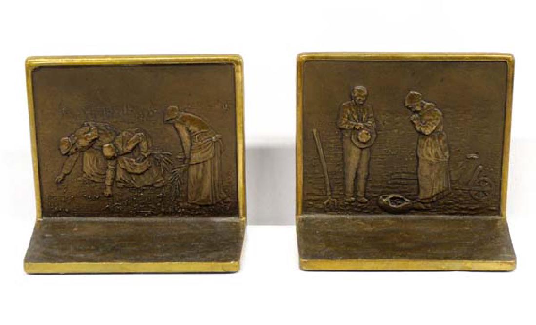 Beautiful 1920 Solid Bronze Bookends by Judd Co. (1 of 5)