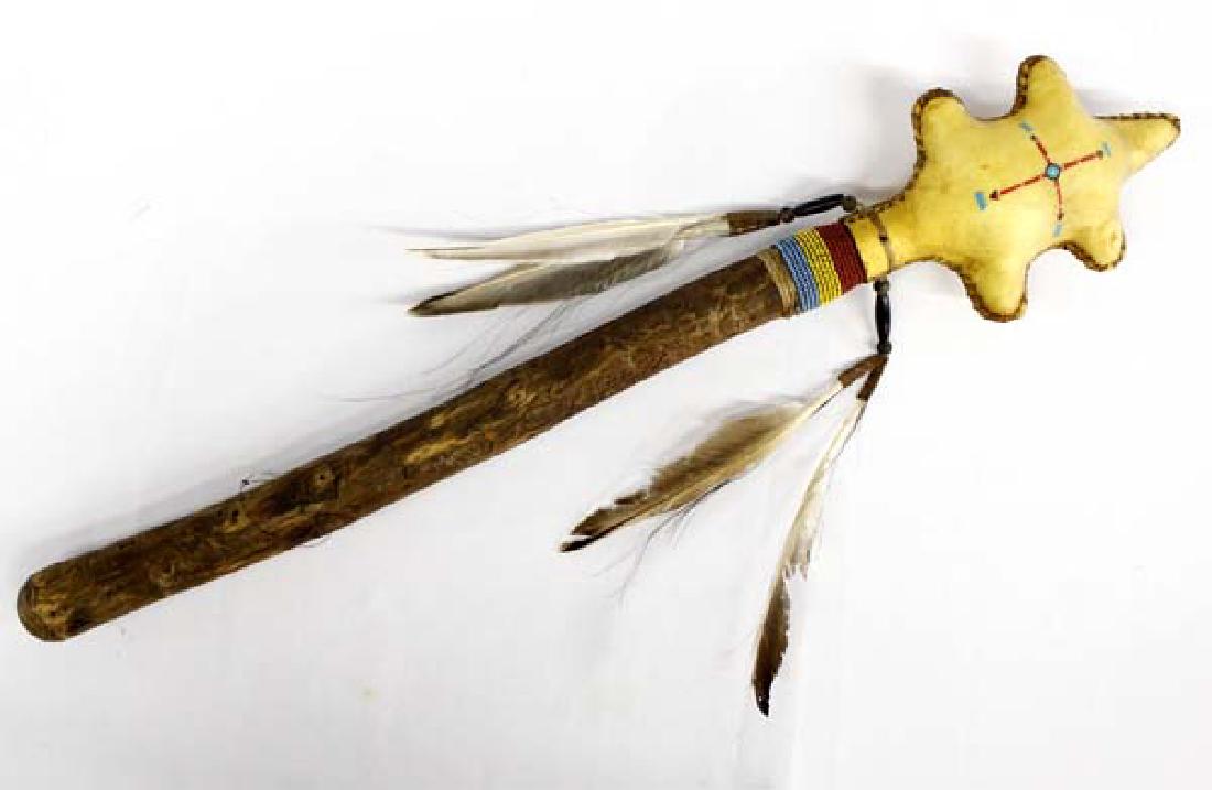 Native American Beaded Rattle (1 of 2)