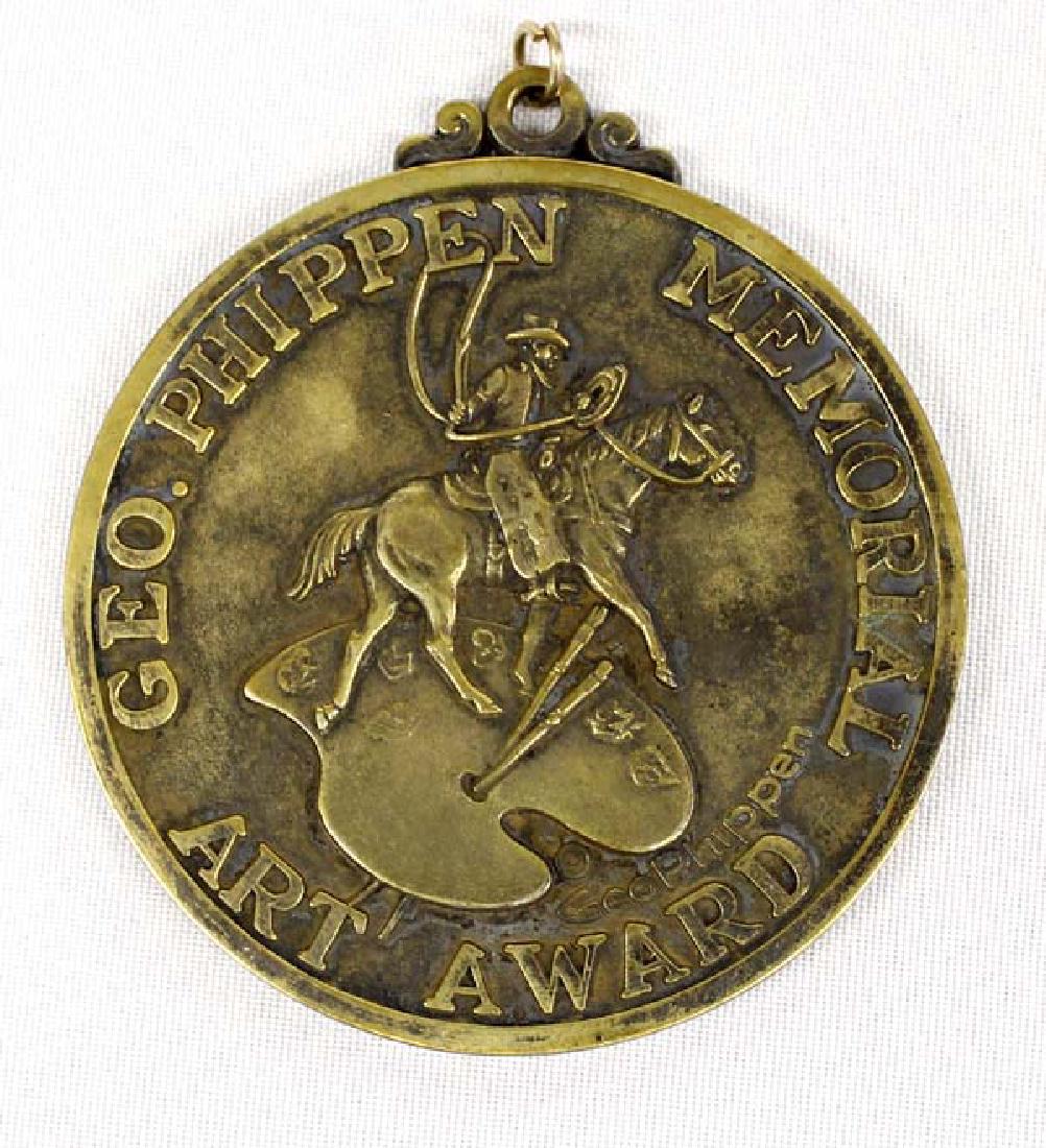 1976 Brass George Phippen Art Award Medallion (1 of 3)