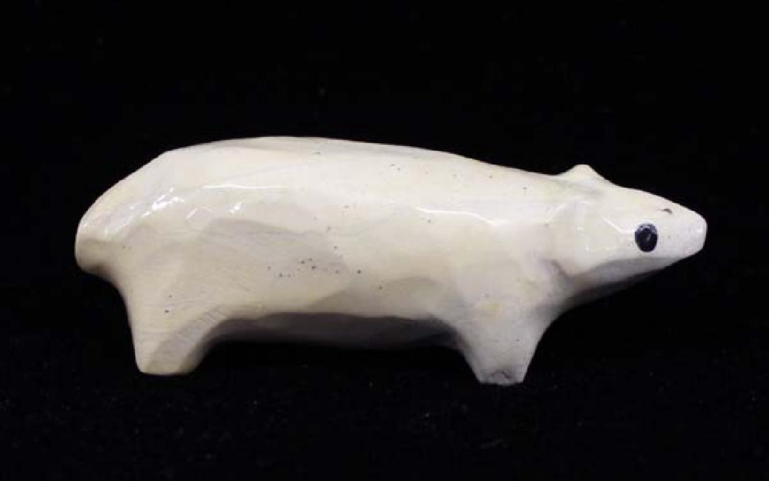 Zuni Carved Fishrock Bear Fetish by Sarah Leekya (1 of 2)