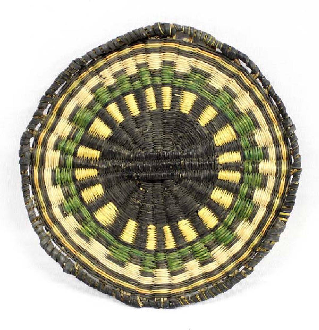 Vintage Native American Hopi Basketry Tray (1 of 2)