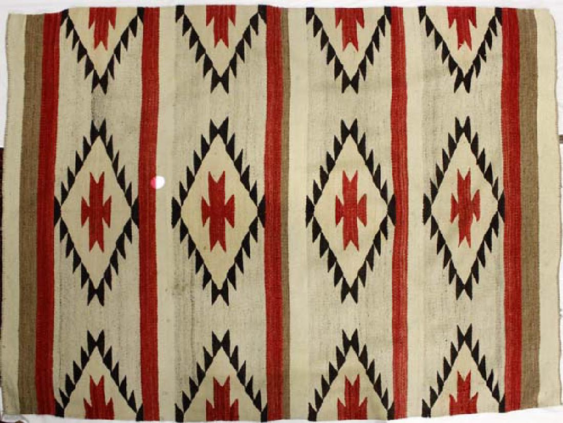 Large Vintage Mexican Wool Textile Rug (1 of 2)