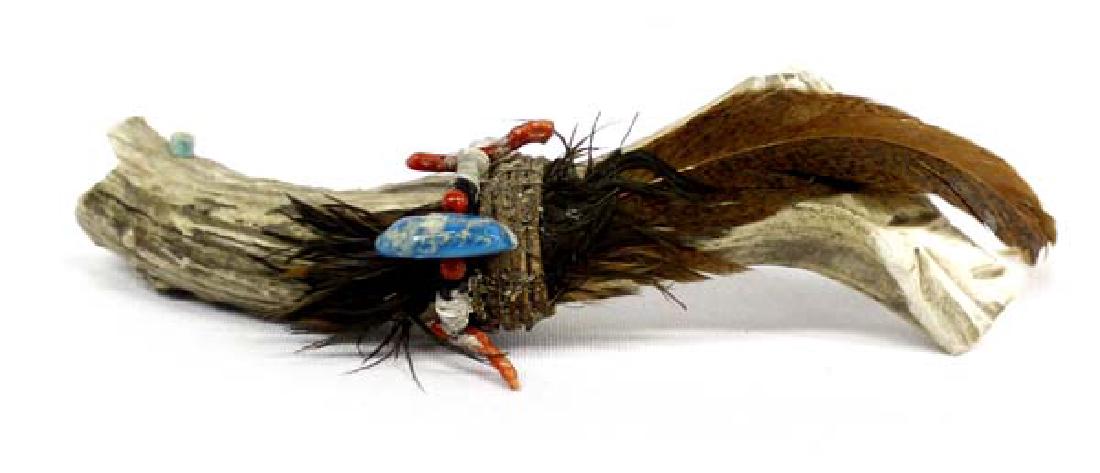 Native American Zuni Carved Antler Serpent Fetish (1 of 2)