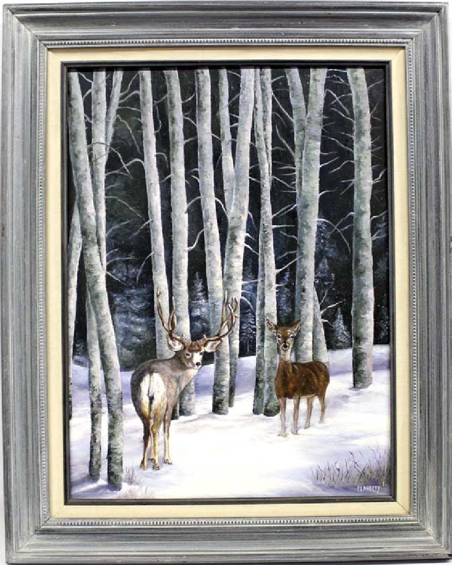 Large Framed Original Oil Painting by Flaherty (1 of 3)