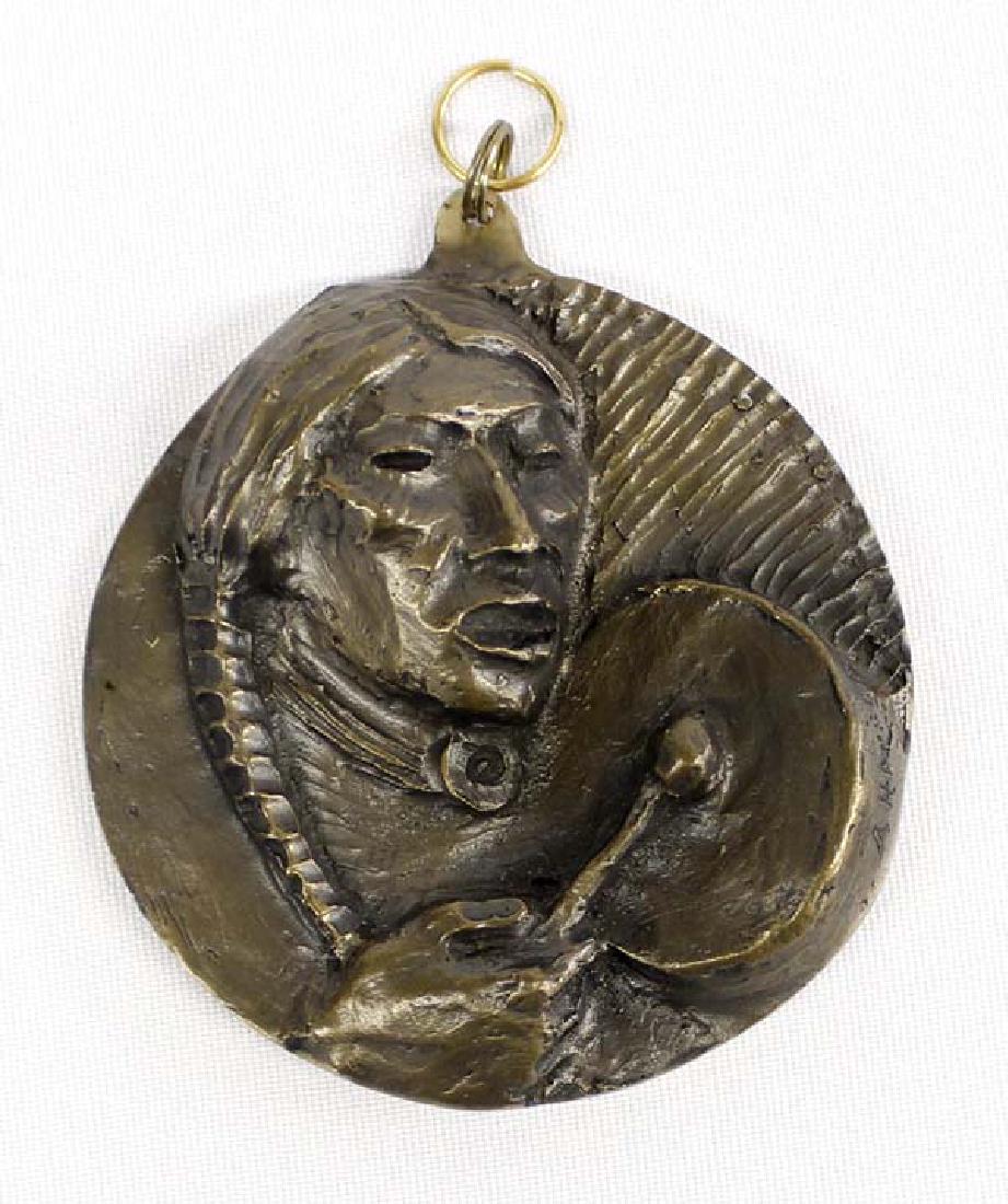 1989 Apache Allan Houser Bronze Medallion (1 of 3)